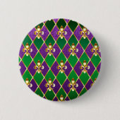 Sieraden Achtergrond Mardi Gras Ronde Button 5,7 Cm (Voorkant)