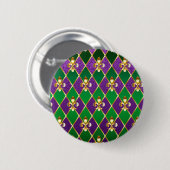 Sieraden Achtergrond Mardi Gras Ronde Button 5,7 Cm (Voorkant /achterkant)