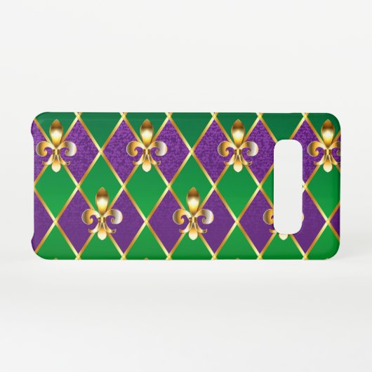 Sieraden Achtergrond Mardi Gras Samsung Galaxy Hoesje (Achterkant horizontaal)
