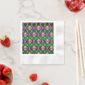 Sieraden Achtergrond Mardi Gras Servet (Insitu)