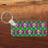 Sieraden Achtergrond Mardi Gras Sleutelhanger (Achterkant)