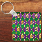 Sieraden Achtergrond Mardi Gras Sleutelhanger (Voorkant)