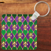 Sieraden Achtergrond Mardi Gras Sleutelhanger (Achterkant)