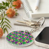 Sieraden Achtergrond Mardi Gras Sleutelhanger (Voorkant Rechts)