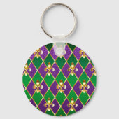 Sieraden Achtergrond Mardi Gras Sleutelhanger (Achterkant)