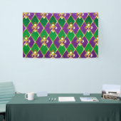 Sieraden Achtergrond Mardi Gras Spandoek (Beurs)