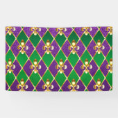 Sieraden Achtergrond Mardi Gras Spandoek (Horizontaal)