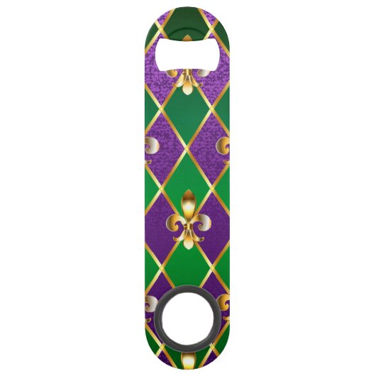 Sieraden Achtergrond Mardi Gras Speed Flessenopener (Achterkant)