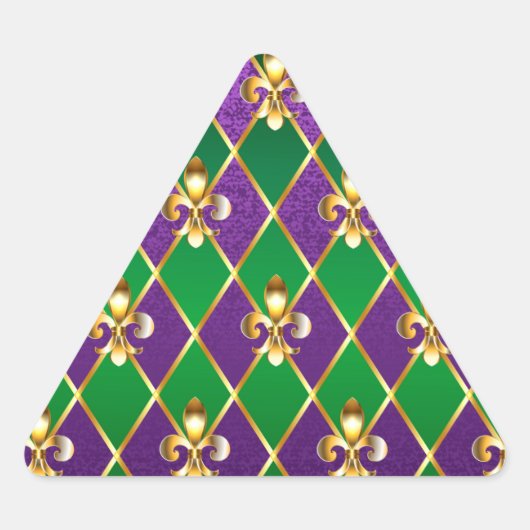 Sieraden Achtergrond Mardi Gras Sticker (Voorkant)
