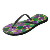 Sieraden Achtergrond Mardi Gras Teenslippers (Schuin)