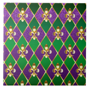 Sieraden Achtergrond Mardi Gras Tegeltje