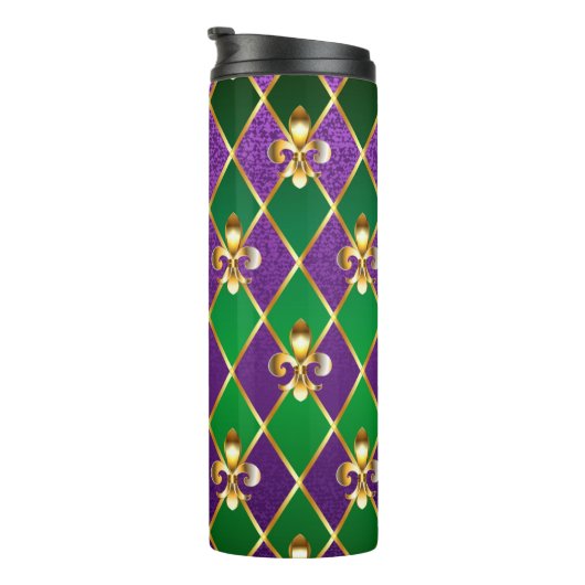 Sieraden Achtergrond Mardi Gras Thermosbeker (Geroteerd rechts)