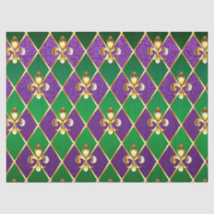 Sieraden Achtergrond Mardi Gras Tissuepapier