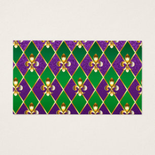 Sieraden Achtergrond Mardi Gras Visitekaartje