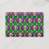 Sieraden Achtergrond Mardi Gras Visitekaartje (Voorkant)