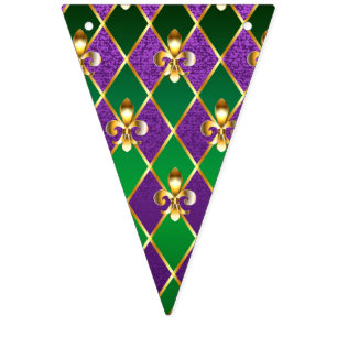Sieraden Achtergrond Mardi Gras Vlaggetjes