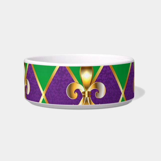 Sieraden Achtergrond Mardi Gras Voerbakje (Voorkant)