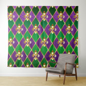 Sieraden Achtergrond Mardi Gras Wandkleed (In Situ (horizontaal))