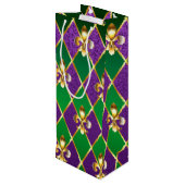 Sieraden Achtergrond Mardi Gras Wijn Cadeautas (Achterkant Gekanteld)