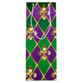 Sieraden Achtergrond Mardi Gras Wijn Cadeautas (Achterkant)