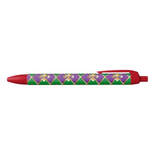 Sieraden Achtergrond Mardi Gras Zwarte Inkt Pen (Bovenkant)