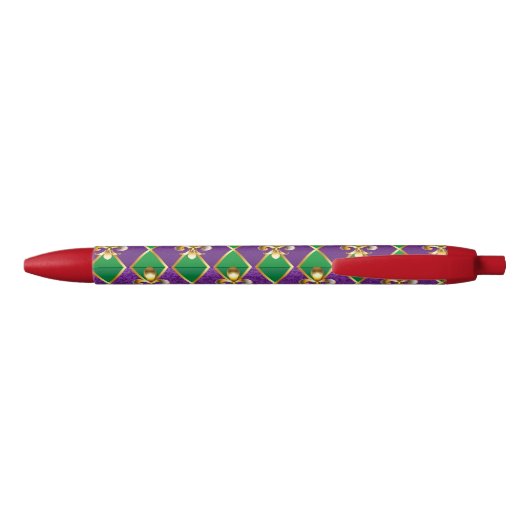 Sieraden Achtergrond Mardi Gras Zwarte Inkt Pen (Achterkant)