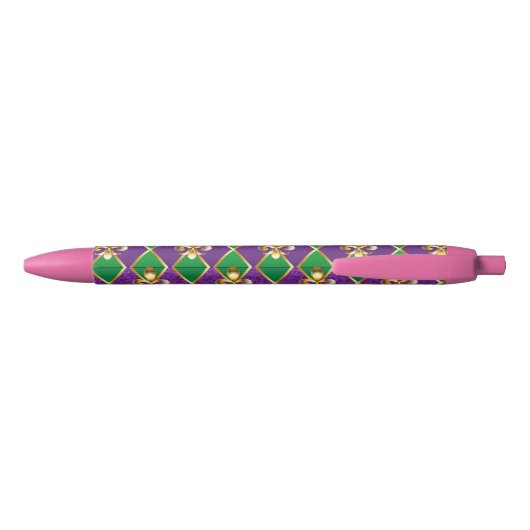 Sieraden Achtergrond Mardi Gras Zwarte Inkt Pen (Achterkant)