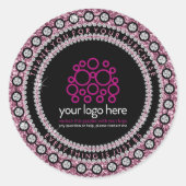 Sieraden Bedankt voor uw aankoop Ronde Sticker (Voorkant)