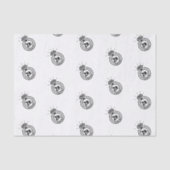 Sieraden Bedrijfsnaam Merk Logo Eenvoudige Verpakk Tissuepapier (Voorkant)