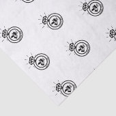 Sieraden Bedrijfsnaam Merk Logo Eenvoudige Verpakk Tissuepapier (Detail)