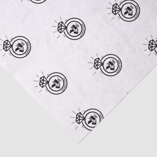 Sieraden Bedrijfsnaam Merk Logo Eenvoudige Verpakk Tissuepapier (Detail)
