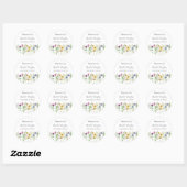 Sieraden Bloemige Dank Je Ronde Sticker (Vel)