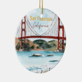 Sieraden Brug Golden Gate San Francisco Keramisch Ornament (Rechts)