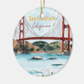 Sieraden Brug Golden Gate San Francisco Keramisch Ornament (Links)