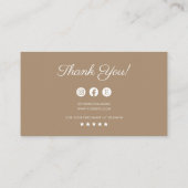 Sieraden Care Instructies Business Dank u kaart (Achterkant)