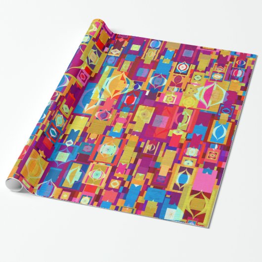 Sieraden Collage Inpakpapier (Uitgerold)