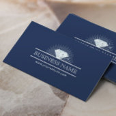 Sieraden Design Diamond sieraden Modern Navy Blue Visitekaartje