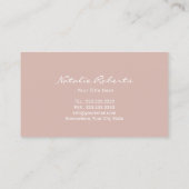 Sieraden Design Diamond sieraden Stoffig Roos Goud Visitekaartje (Achterkant)