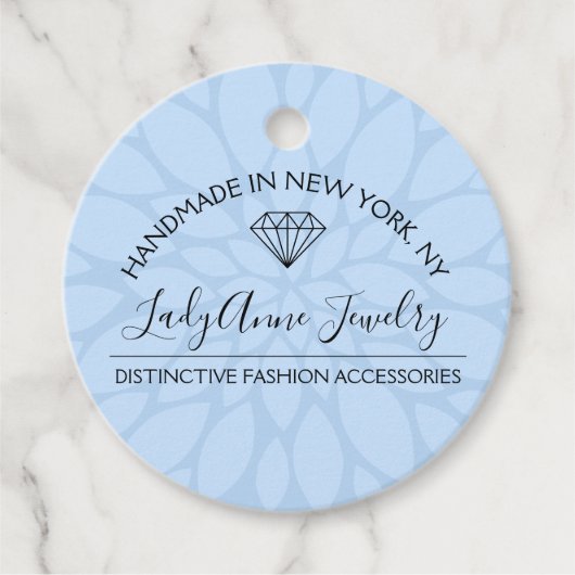 Sieraden Designer Boutique Diamond Kralen Pareltje Bedankjes Labels (Voorkant)