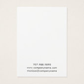 Sieraden Designer Roze Gouden Glitter Wildbloemen Visitekaartje (Achterkant)