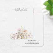 Sieraden Designer Roze Gouden Glitter Wildbloemen Visitekaartje (Bureau)