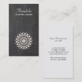 Sieraden Designer Rustieke Lotus Bloem Visitekaartje (Voorkant / Achterkant)