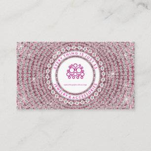 Sieraden Diamanten Roze Visitekaartje