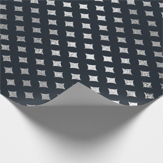 Sieraden Diamont Geometrisch Zwart Vip Zilver Cadeaupapier (Hoek)