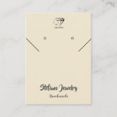 Sieraden display Voeg uw Logo product verpakking t Visitekaartje (Voorkant)