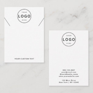Sieraden Displaykaart Logo Sieraden Displaykaart Visitekaartje