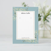 Sieraden Displaykaart voor Groene Kralenketting Oo Informatiekaartje (Staand voorkant)