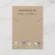Sieraden Displaykaart  | Wildflower Bloemen
