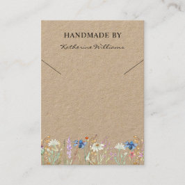 Sieraden Displaykaart  | Wildflower Bloemen Visitekaartje