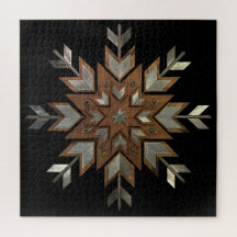 Sieraden doos Tigerwood met geëtst staal